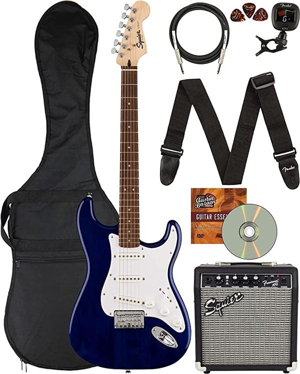 Strap On A Stratocaster Electric Guitar Bundle!